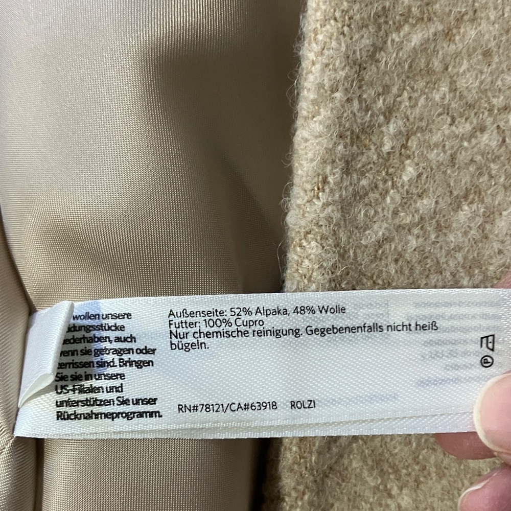 Exquisite Eileen Fisher Alpaca/Wool Coat - Picture 6 of 11